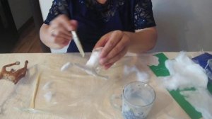 Ватная игрушка Олень. Часть 3. Мастер класс.