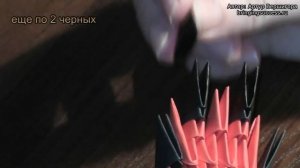 Модульное оригами красный китайский дракон (схема сборки, пошаговая инструкция)