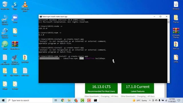 How to Install React JS on Windows | Environment Setup for React JS - Getting |React js installatio смотреть онлайн