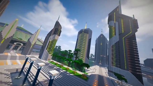 Minecraft Future City 4.1 Map - 2017 смотреть онлайн