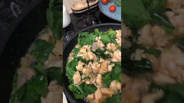 Паста с лососем и шпинатом под сливочным соусом/самая вкусная паста!! Рецепт бомба