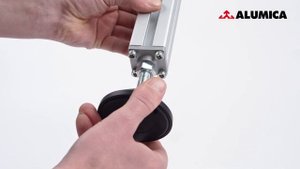 Опора регулируемая для конструкционного алюминиевого профиля