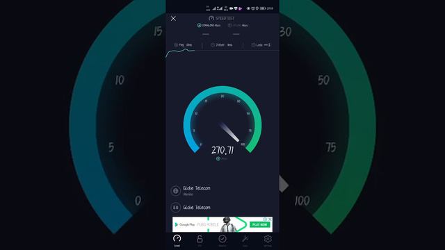 gomo sim 5g speed test on huawei p40 pro