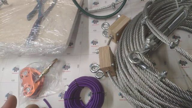 Детская канатная дорога на дачу, зиплайн, тарзанка 70м смотреть онлайн