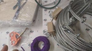 Детская канатная дорога на дачу, зиплайн, тарзанка 70м