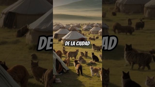 Genghis Khan utilizó a mil gatos para conquistar una ciudad??