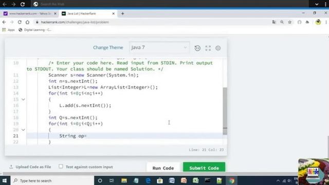 32:Java List || Hackerrank java solutions смотреть онлайн
