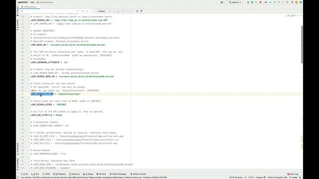 LDAP Authentication in pgAdmin 4