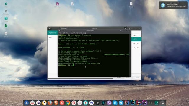 Remove Enter Password For Keyring Default To Unlock -  Manjaro  Linux 17.1