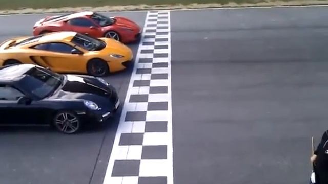 ZA-Auto.ru - Porsche 997 Turbo vs Ferrari 458 Italia vs McLaren MP4-12C смотреть онлайн