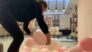 Воздушный шар и плюш на фотозоне! Каркас джокер и как крепить ткань к нему