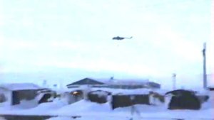 Ямал Мыс Камменный 1989 Вертолёт МИ 6 с подвеской в воздухе