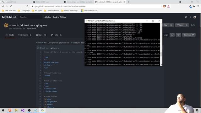 github ssh key, gitbash, mvc 5 and visual studio 2019 смотреть онлайн