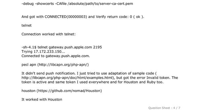 iOS : Only from PHP: Unable to connect APNS gateway.push.apple.com:2195 смотреть онлайн
