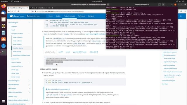 Instalando Docker no Linux (Ubuntu 20.04) смотреть онлайн