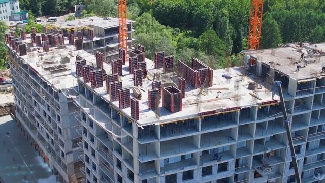 Стальная крупнощитовая опалубка Рябина на ЖК «Ботаника Life», Екатеринбург