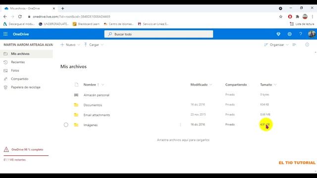 TUTORIAL* DE COMO LIBERAR ESPACIO DE ONE* DRIVE* - FACIL-RAPIDO Y SENCILLO смотреть онлайн