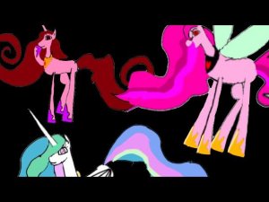 ( MLP Speedpaint ) - The Princesses (2) - Celestia, I'm Darya, and Darlight Starfing