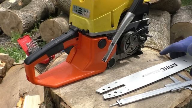 Шина от STIHL MS 180 на китайце доработка китайской пилы / - переделка смотреть онлайн