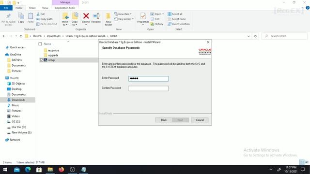 how to install oracle 11g on windows 10 64 bit step by step | Hindi oracle 11g installation