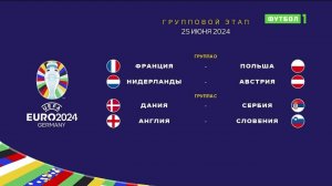 Чемпионат Европы-2024. Обзор матчей 25.06.2024