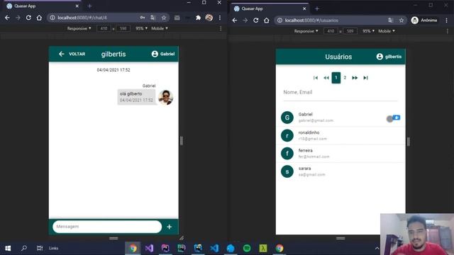 Chat realtime com Laravel e quasar(atualização) смотреть онлайн