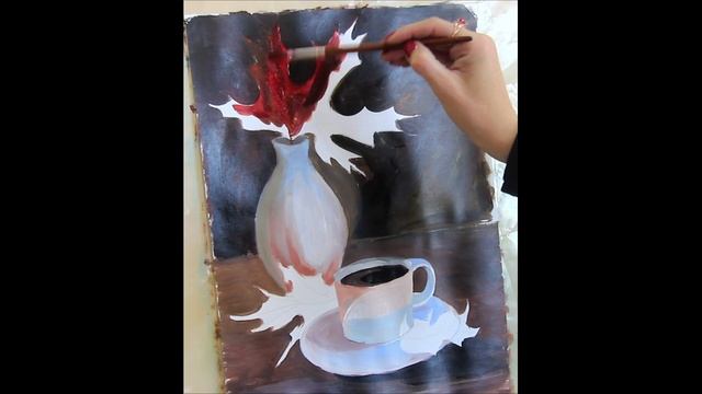 Художественный мастер-класс на тему "Осенний натюрморт" смотреть онлайн