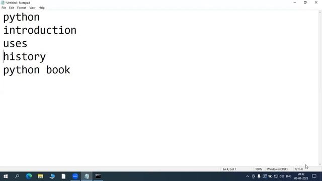 Python introduction