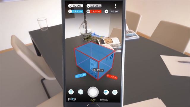 Piink 3d v1.8 : automatic - dimensioning and bounding box with ARCore смотреть онлайн