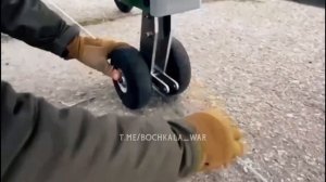 Испытания украинского реактивного дрона-ракеты