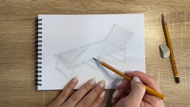 Как нарисовать раскладушку карандашом | Рисунок для начинающих поэтапно смотреть онлайн