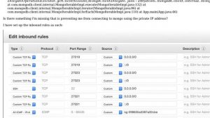 connecting to mongodb on ec2 instance using the private IP address