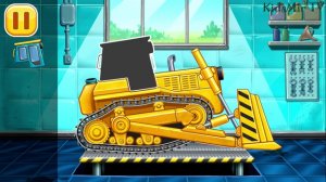 Мультики про машинки Рабочие машины - Экскаватор,Бульдозер,Самосвал,Гидромолот,Лесопогрузчик.