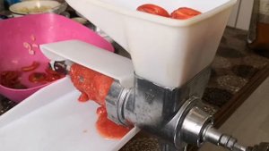 Насадка для ручной мясорубки или соковыжималки.