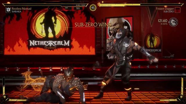 Mortal Kombat 11 - Sub Zero Vs Baraka (Very Hard)