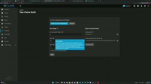 Настройка двухфакторной аутентификации Truenas Scale