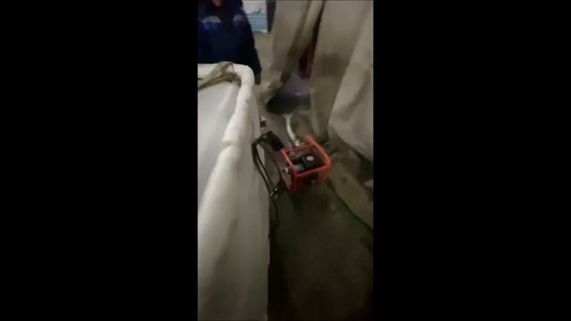 Качаем горячую воду в кубовик на крыше УАЗ Буханки