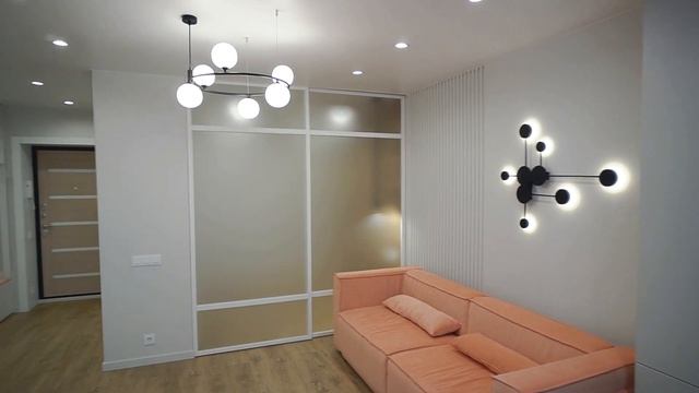 Дизайн-проект квартиры 40 м2. Обзор ремонта по дизайн-проекту. смотреть онлайн