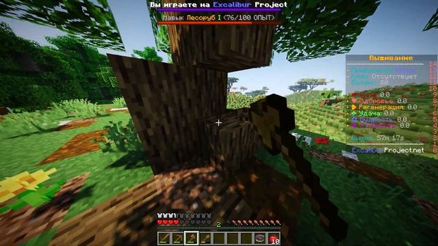 ?Рубка деревьев - Excalibur Project v1.16.5 - 1.17 смотреть онлайн