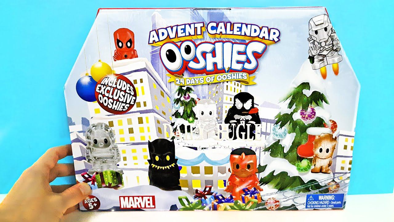 АДВЕНТ КАЛЕНДАРЬ OOSHIES MARVEL Super Heroes! ИГРУШКИ Супергерои МАРВЕЛ Advent Calendar unboxing смотреть онлайн