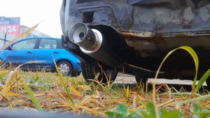 Сток выхлоп galant vr4 без катализатора, банка apexi n1 с флейтой