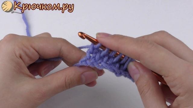 Узор Рис Тунисское вязание крючком Tunisian crochet Pattern