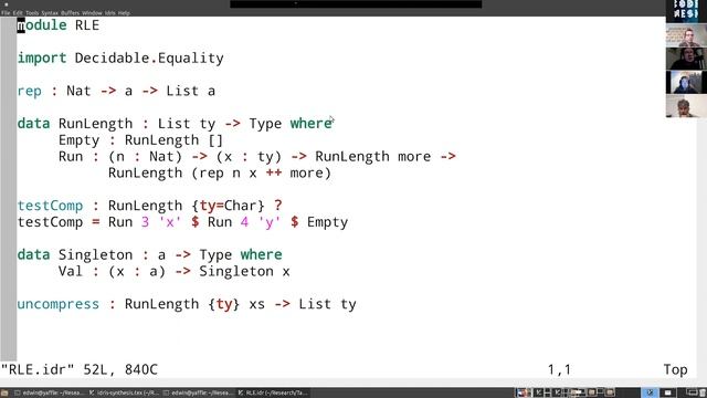Dependent Type Driven Program Synthesis in Idris | Edwin Brady | Code Mesh V 2020 смотреть онлайн