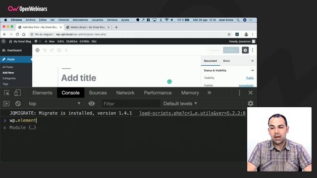 ReactJS en el escritorio de WordPress смотреть онлайн