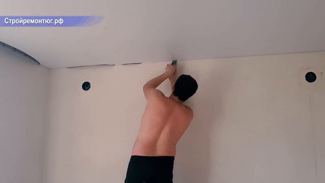 Монтаж натяжного потолка смотреть онлайн