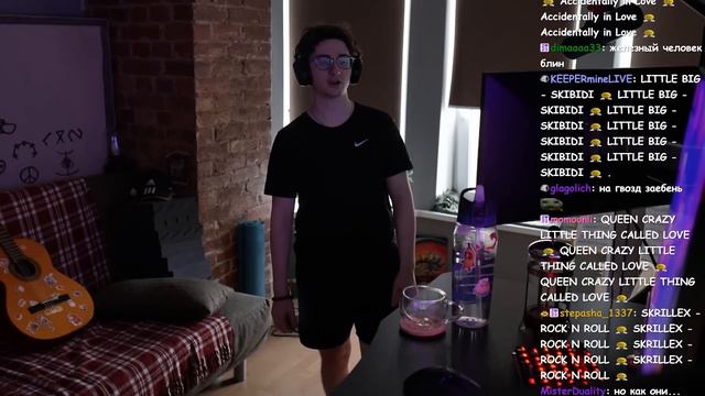 Олеша играет в Just Dance вместе(против) чата смотреть онлайн