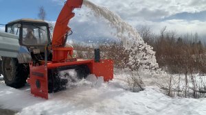 Шнекоротор UM-Truck на трактор мтз 1221, 130 л.с. | Снeгопогрузчик на трактор |