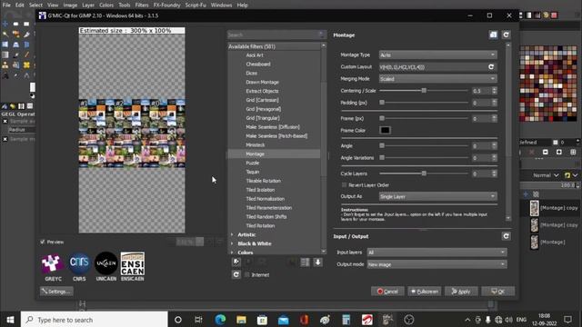 How to Create Photo Mosaic Effect very easily with GIMP || Super Easy Collage Portrait Effect