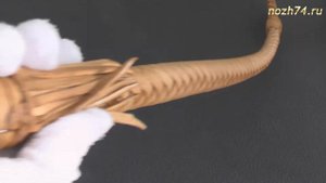 Нагайка донская со шлепком и спецобработкой 12 полосная с навершием - nozh74.ru