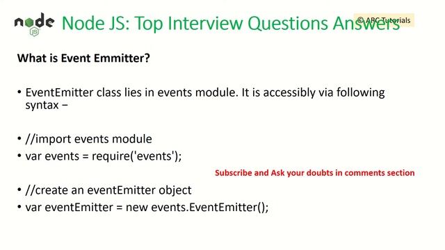 Node JS Interview Questions and Answers - Part 3 | ARC Tutorials